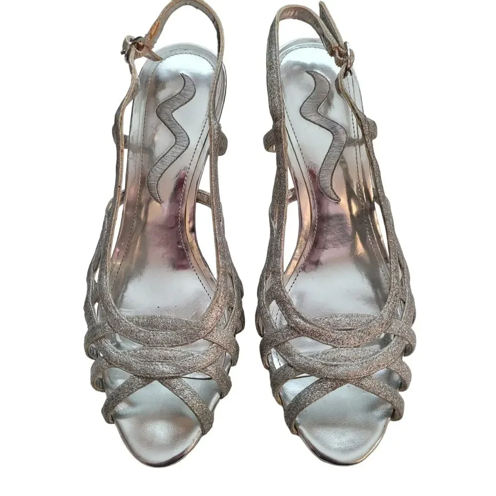 Nina silver strappy